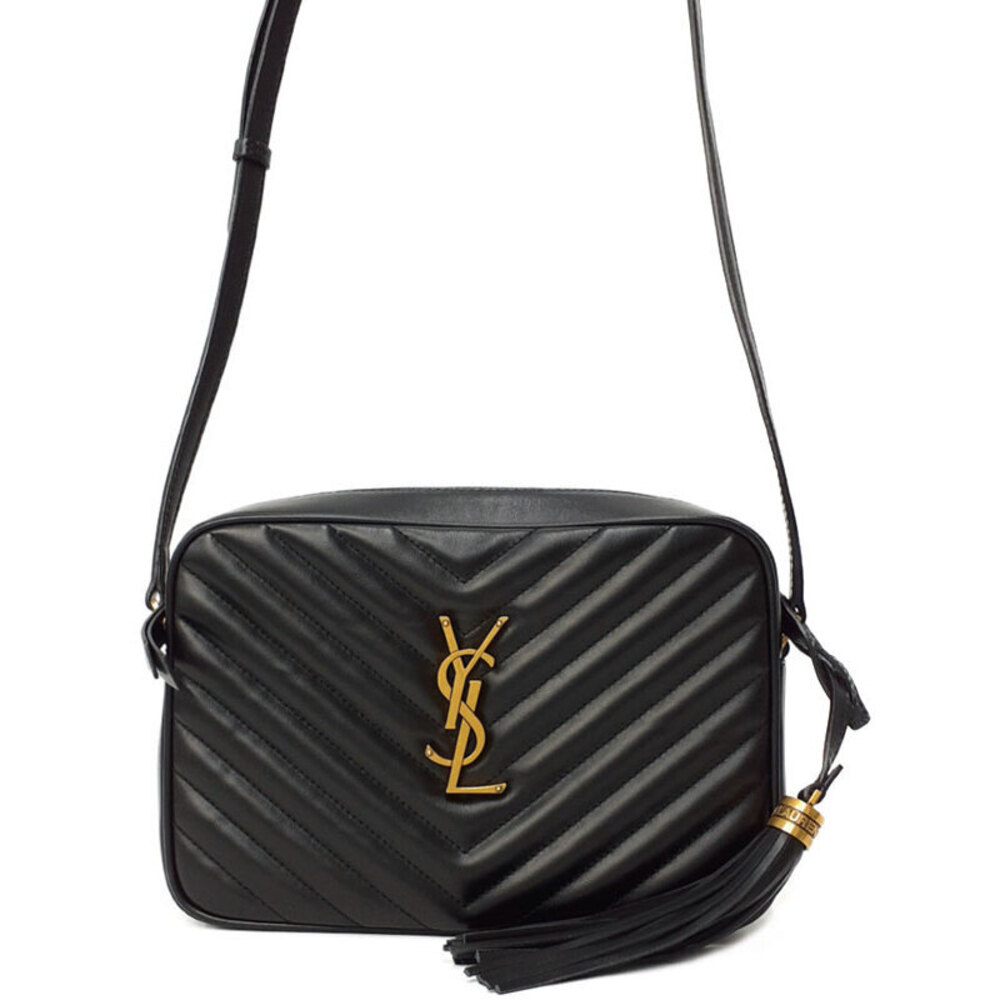 Saint Laurent Quilted Matelasse Paris Lou Camera Chain Shoulder Bag